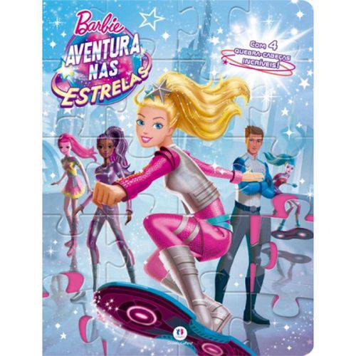 Tamanhos, Medidas e Dimensões do produto Barbie Aventura Nas Estrelas - Livro Quebra-Cabeça