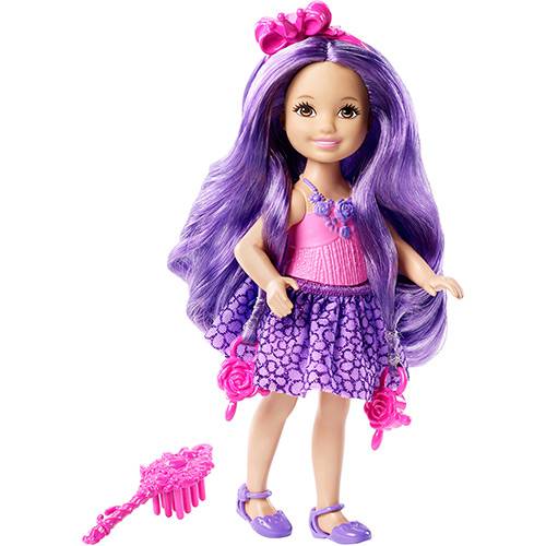 Tamanhos, Medidas e Dimensões do produto Barbie Chelsea Penteados Mágicos Barbie Long Hair Chelsea Rosa - Mattel