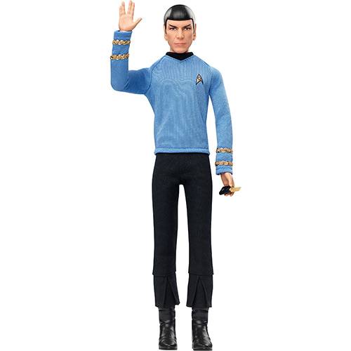 Tamanhos, Medidas e Dimensões do produto Barbie Colecionável - Star Trek 50 Anos Mr. Spock - Mattel