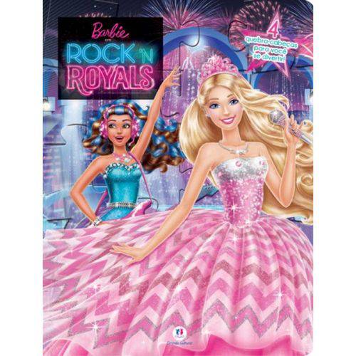 Tamanhos, Medidas e Dimensões do produto Barbie em Rock N Royals - Livro Quebra-cabeça