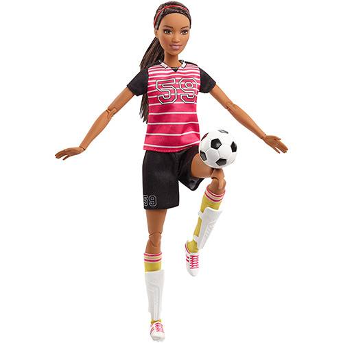 Tamanhos, Medidas e Dimensões do produto Barbie Esportistas Jogadora de Futebol Amiga - Mattel