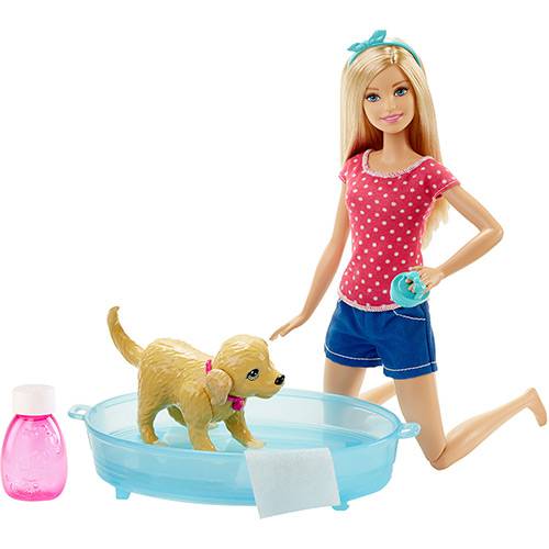 Tamanhos, Medidas e Dimensões do produto Barbie Família Cachorrinho Banho - Mattel