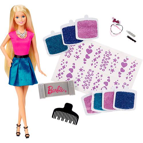 Tamanhos, Medidas e Dimensões do produto Barbie Glitter no Cabelo - Mattel