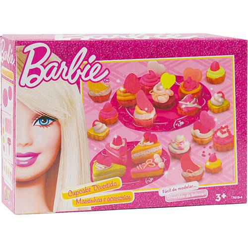 Tamanhos, Medidas e Dimensões do produto Barbie Massinhas Cupcake Divertivo - Monte Líbano