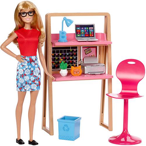 Tamanhos, Medidas e Dimensões do produto Barbie Móvel com Boneca Office - Mattel