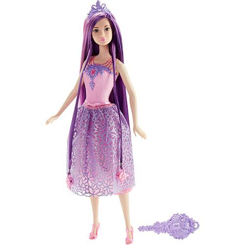 Tamanhos, Medidas e Dimensões do produto Barbie Princesa Cabelos Longos Roxo - Mattel