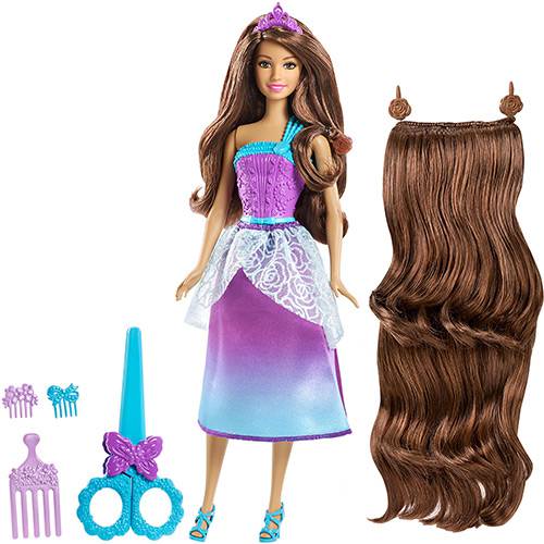 Tamanhos, Medidas e Dimensões do produto Barbie Princesa Corte Encantado Dkm23 Lilás Dkm21 - Mattel