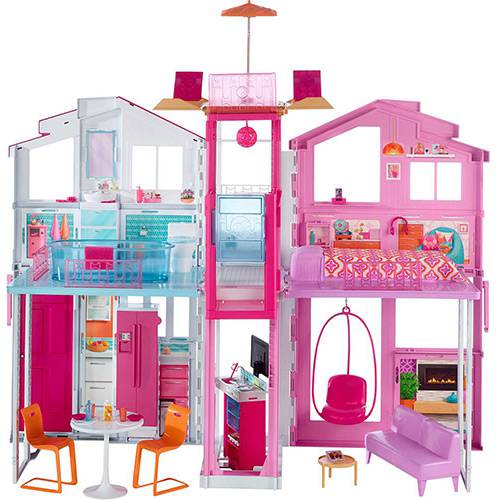 Tamanhos, Medidas e Dimensões do produto Barbie Real Super Casa 3 Andares Dly32 - Mattel