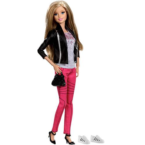 Tamanhos, Medidas e Dimensões do produto Barbie Style Luxo Calça Rosa e Jaqueta Preta - Mattel