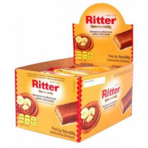 Tamanhos, Medidas e Dimensões do produto Barra de Cereal Banana Chocolate Ritter Cx 24un (20g)