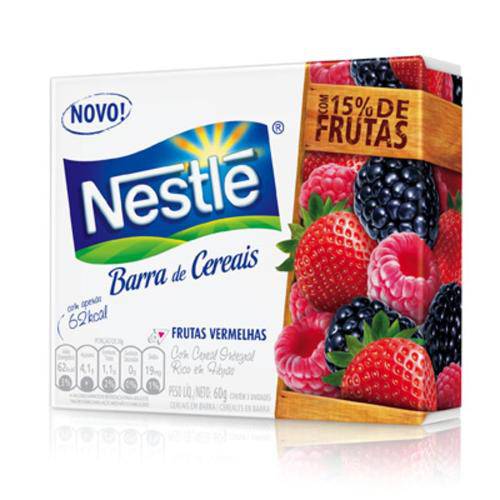 Tamanhos, Medidas e Dimensões do produto Barra de Cereal Nestlé Frutas Vermelhas 3 Unidades