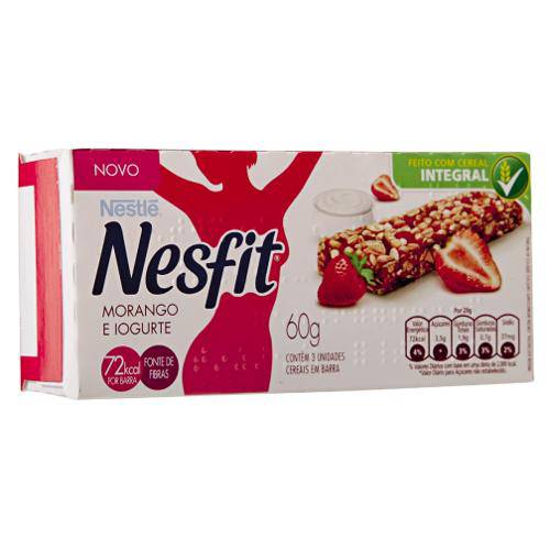 Tamanhos, Medidas e Dimensões do produto Barra de Cereal Nestlé Morango e Iogurte 60g 3 Unidades