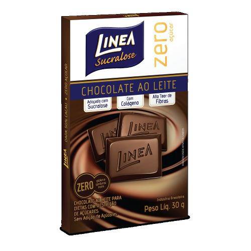 Tamanhos, Medidas e Dimensões do produto Barra de Chocolate Linea ao Leite Zero Açúcar 30g