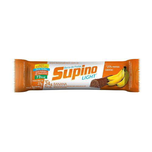 Tamanhos, Medidas e Dimensões do produto Barra de Frutas Supino Light Banana com Chocolate 24g
