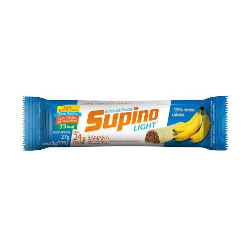 Tamanhos, Medidas e Dimensões do produto Barra de Frutas Supino Light Banana com Chocolate Branco 24g