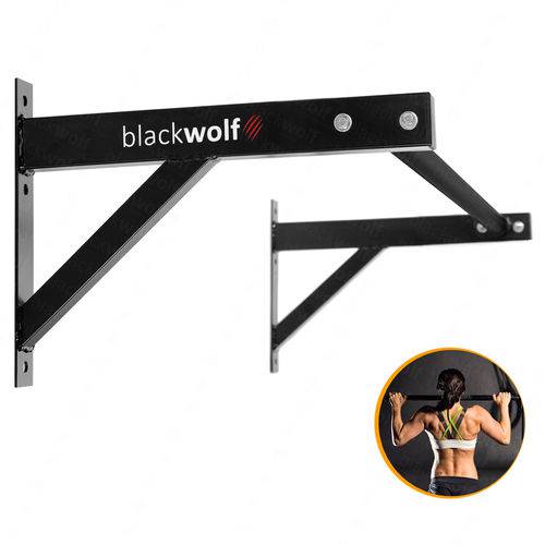 Tamanhos, Medidas e Dimensões do produto Barra Fixa de Parede Blackwolf Original Crossfit Calistenia Musculação Pull Up
