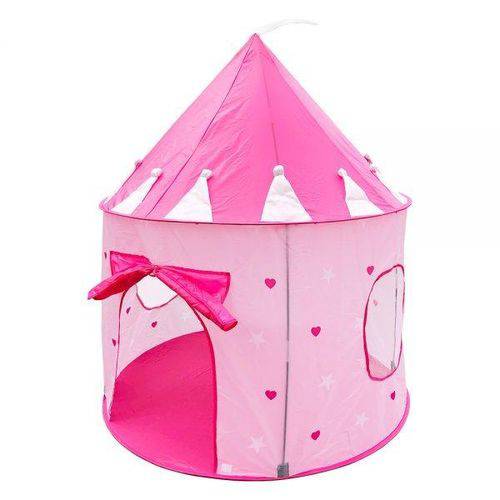 Tamanhos, Medidas e Dimensões do produto Barraca Infantil Castelo das Princesas Meninas Grande Rosa DM Toys