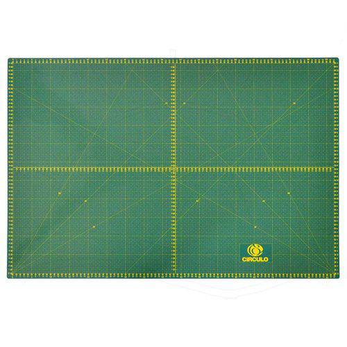 Tamanhos, Medidas e Dimensões do produto Base de Corte Dupla Face Círculo Verde - 60x90cm