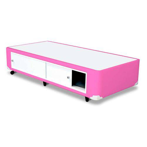 Tamanhos, Medidas e Dimensões do produto Base para Cama Box Solteiro Amanda com Armário Pink 96 Cm