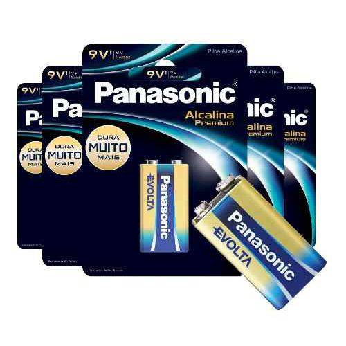 Tamanhos, Medidas e Dimensões do produto Bateria 9v Alcalina Premium Panasonic Cartela com 1 Unidades