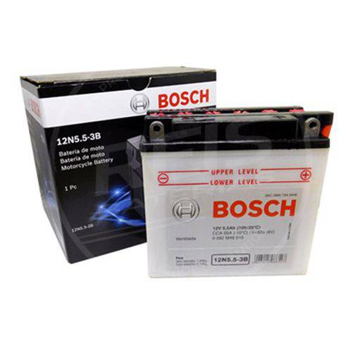 Tamanhos, Medidas e Dimensões do produto Bateria Bosch Moto 5,5ah - 12n5.5-3b - Ventilada ( Ref. Yuasa: 12n5.5-3b )