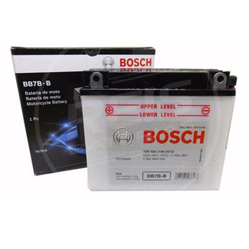 Tamanhos, Medidas e Dimensões do produto Bateria Bosch Moto 7ah - Bb7b-B - Ventilada ( Ref. Yuasa: Yb7b-B )
