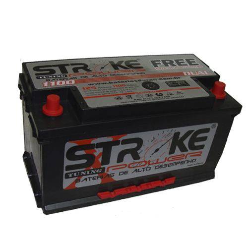 Tamanhos, Medidas e Dimensões do produto Bateria de Som Stroke Power 125ah/hora e 1100ah/pico Selada.