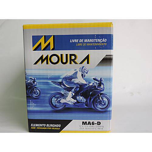 Tamanhos, Medidas e Dimensões do produto Bateria Moura Moto 12v 6Ah- MA6D