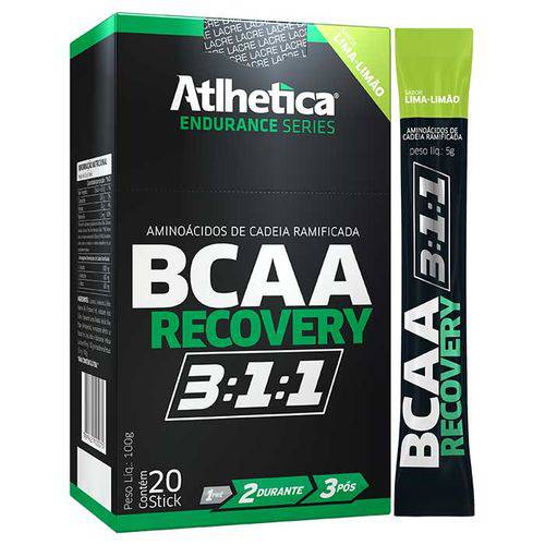 Tamanhos, Medidas e Dimensões do produto Bcaa Recovery 3:1:1 - 20 Sticks - Atlhetica Nutrition
