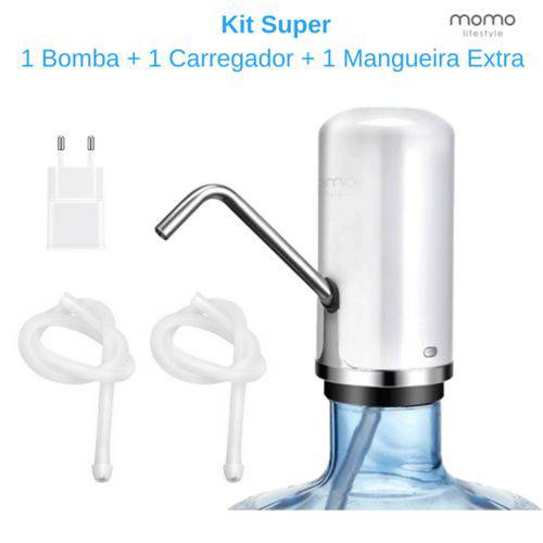 Tamanhos, Medidas e Dimensões do produto Bebedouro Bomba de Água para Galão Elétrica Bebedouro Momo Lifestyle Kit Super Branco