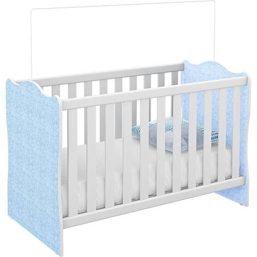 Tamanhos, Medidas e Dimensões do produto Berço 62R11 Branco e Azul Infantil - Rodial