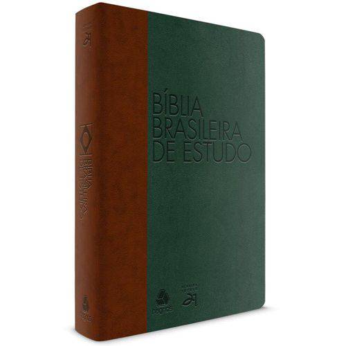Tamanhos, Medidas e Dimensões do produto Bíblia Brasileira de Estudo | Almeida Século 21 | Emborrachada | Luxo | Verde/Marrom