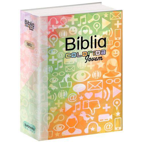 Tamanhos, Medidas e Dimensões do produto Biblia Colorida Jovem Capa Redes Sociais - Bvbooks