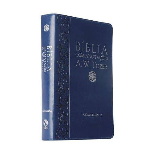 Tamanhos, Medidas e Dimensões do produto Bíblia com Anotações A. W. Tozer-Azul