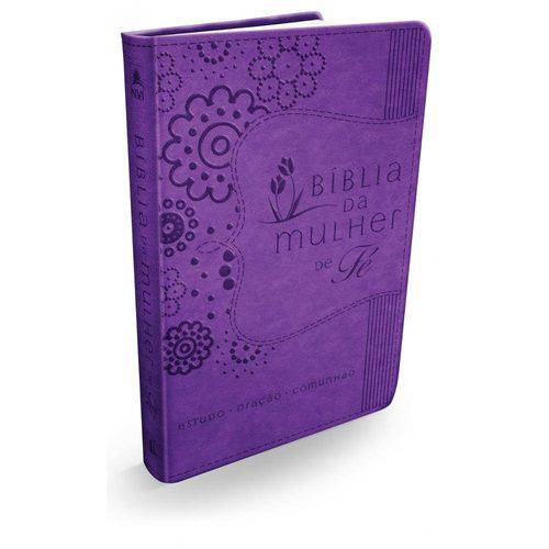 Tamanhos, Medidas e Dimensões do produto Biblia da Mulher de Fe - Roxa - Thomas Nelson