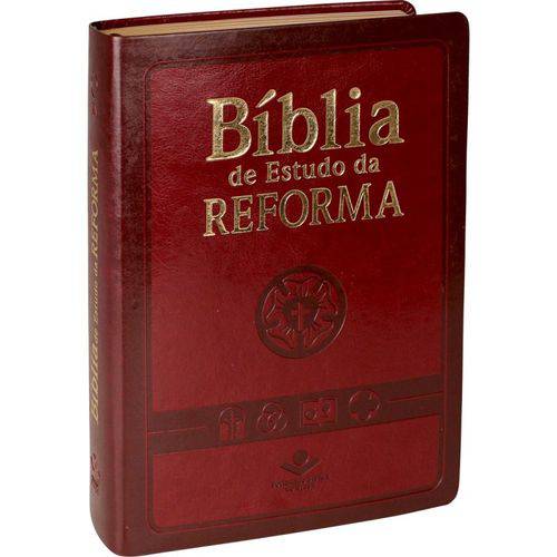 Tamanhos, Medidas e Dimensões do produto Biblia de Estudo da Reforma - Bordo - Sbb