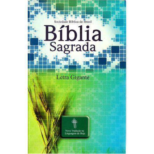 Tamanhos, Medidas e Dimensões do produto Bíblia Grande - Ntlh - Letra Gigante (Capa Verde / Trigo Brochura)