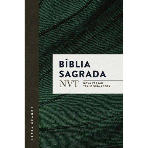 Tamanhos, Medidas e Dimensões do produto Bíblia Nvt - Verde - Letra Grande - Brochura