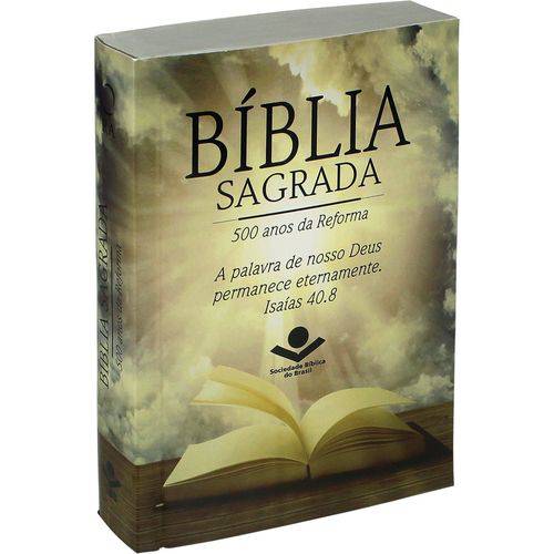 Tamanhos, Medidas e Dimensões do produto Bíblia Sagrada - Letra Maior - Céu (500 Anos da Reforma)