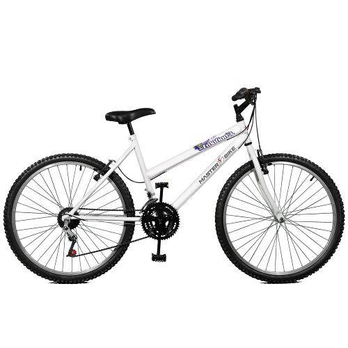 Tamanhos, Medidas e Dimensões do produto Bicicleta 26 Emotion 18 Marchas - Master Bike - Branco