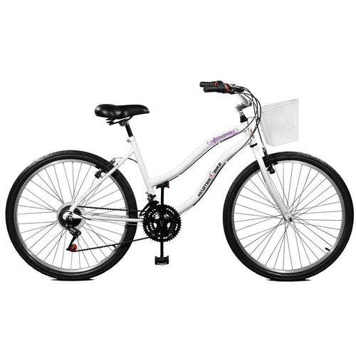 Tamanhos, Medidas e Dimensões do produto Bicicleta 26 Ipanema Plus 21 Marchas com Cesta - Master Bike - Branco