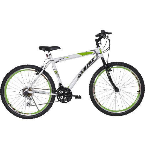 Tamanhos, Medidas e Dimensões do produto Bicicleta Aro 26 18M Jet Branco e Verde Athor Aro 26 Branco;Verde Branco;Verde