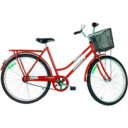 Tamanhos, Medidas e Dimensões do produto Bicicleta Aro 26 Tropical Fi Vermelho - Monark