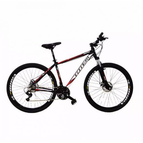 Tamanhos, Medidas e Dimensões do produto Bicicleta Aro 29 Totem Manic Alumínio com Shimano 24v Preto com Vermelho