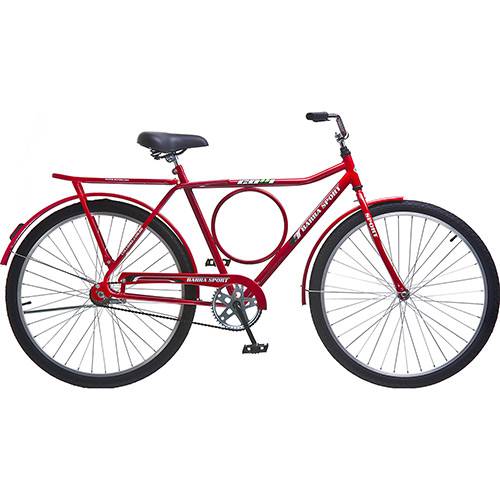 Tamanhos, Medidas e Dimensões do produto Bicicleta Barra Sport Vermelha Conta Pedal - Colli Bike
