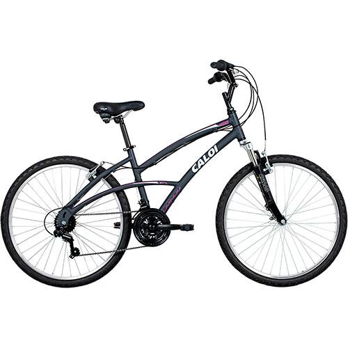 Tamanhos, Medidas e Dimensões do produto Bicicleta Caloi 400 Feminina Aro 26 21 Marchas - Cinza