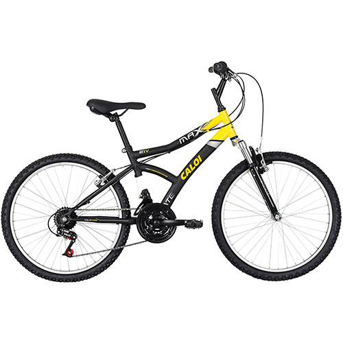 Tamanhos, Medidas e Dimensões do produto Bicicleta Caloi Max Front Aro 24 21 Marchas MTB - Preto
