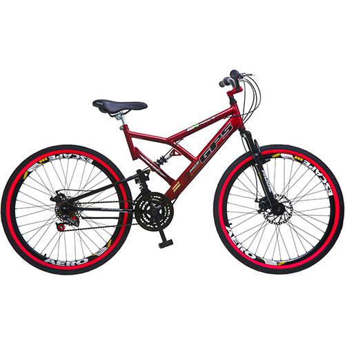 Tamanhos, Medidas e Dimensões do produto Bicicleta Colli Bike Full-S GPS Aro 26 Vermelha