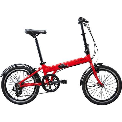 Tamanhos, Medidas e Dimensões do produto Bicicleta Dobrável Aro 20 Durban Bay Pro 7 Velocidades Vermelha