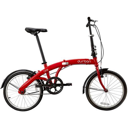 Tamanhos, Medidas e Dimensões do produto Bicicleta Dobrável Aro 20 Durban One 1 Velocidade Vermelha